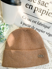 Peachii knit Beanie Khaki EA9332