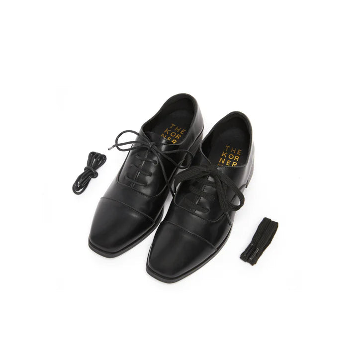 The Korner Kiff Laces Oxfords Black