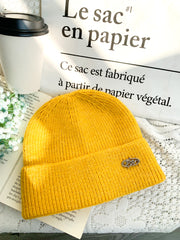 Peachii knit Beanie Yellow EA9332