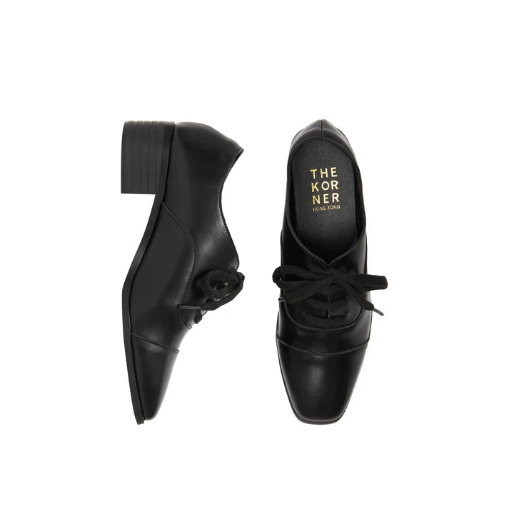 The Korner Kiff Laces Oxfords Black