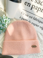 Peachii knit Beanie Pink EA9332