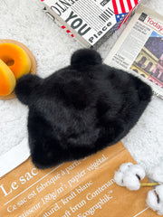 Peachii Bear Beanie Black EA9333