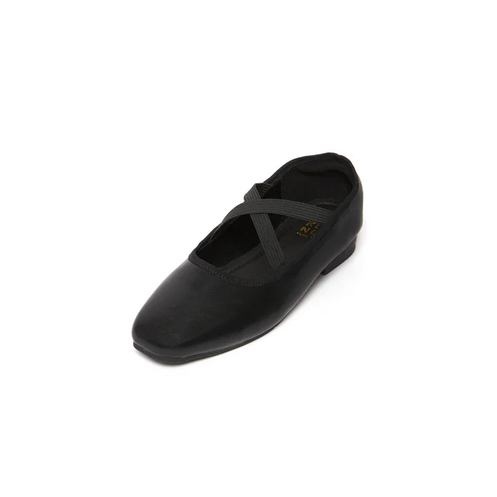 The Korner Kross Ballet Flats Black