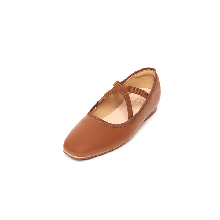 The Korner Kross Ballet Flats Chocolate