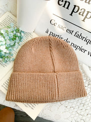 Peachii knit Beanie Khaki EA9332