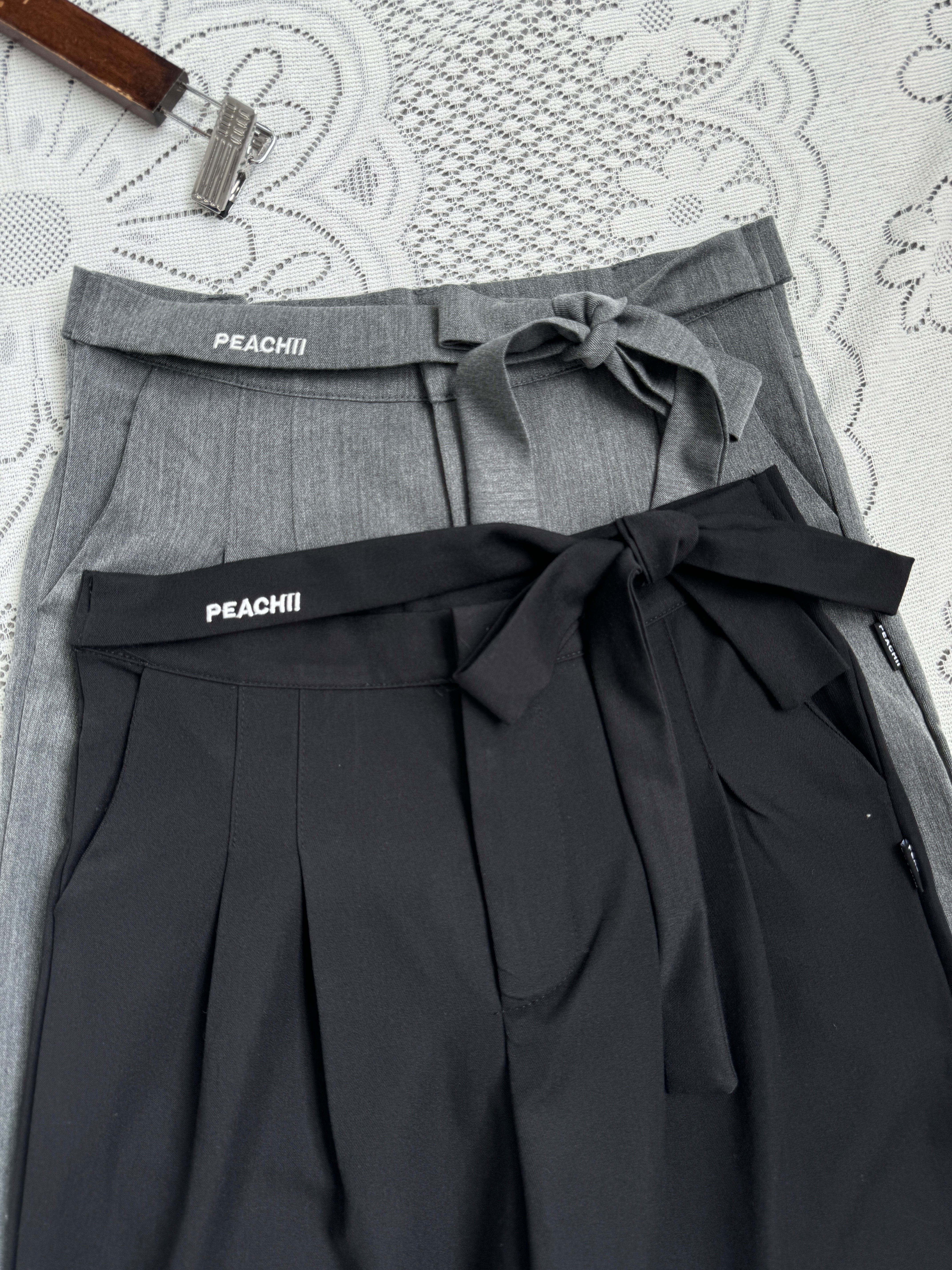 【買一送一】Peachii Bundle Suit Pants Black EA6073