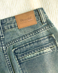 Peachii Casual flared jeans blue EA6023